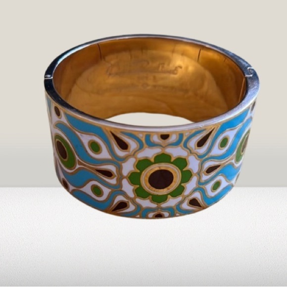 Kate Spade New York x Florence Broadhurst “Carry a Torch” Enamel Bangle Ltd Ed - Picture 3 of 4